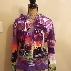 French Postcards Graphic Fleece Hoodie